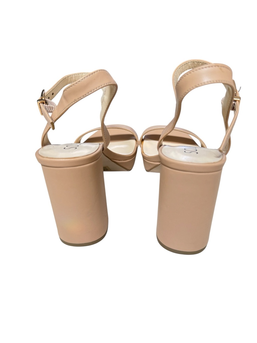 Sole Society Strappy Sandals Size 7.5M Block Heels, SO-SENDINAL, Like New - Picture 7 of 11